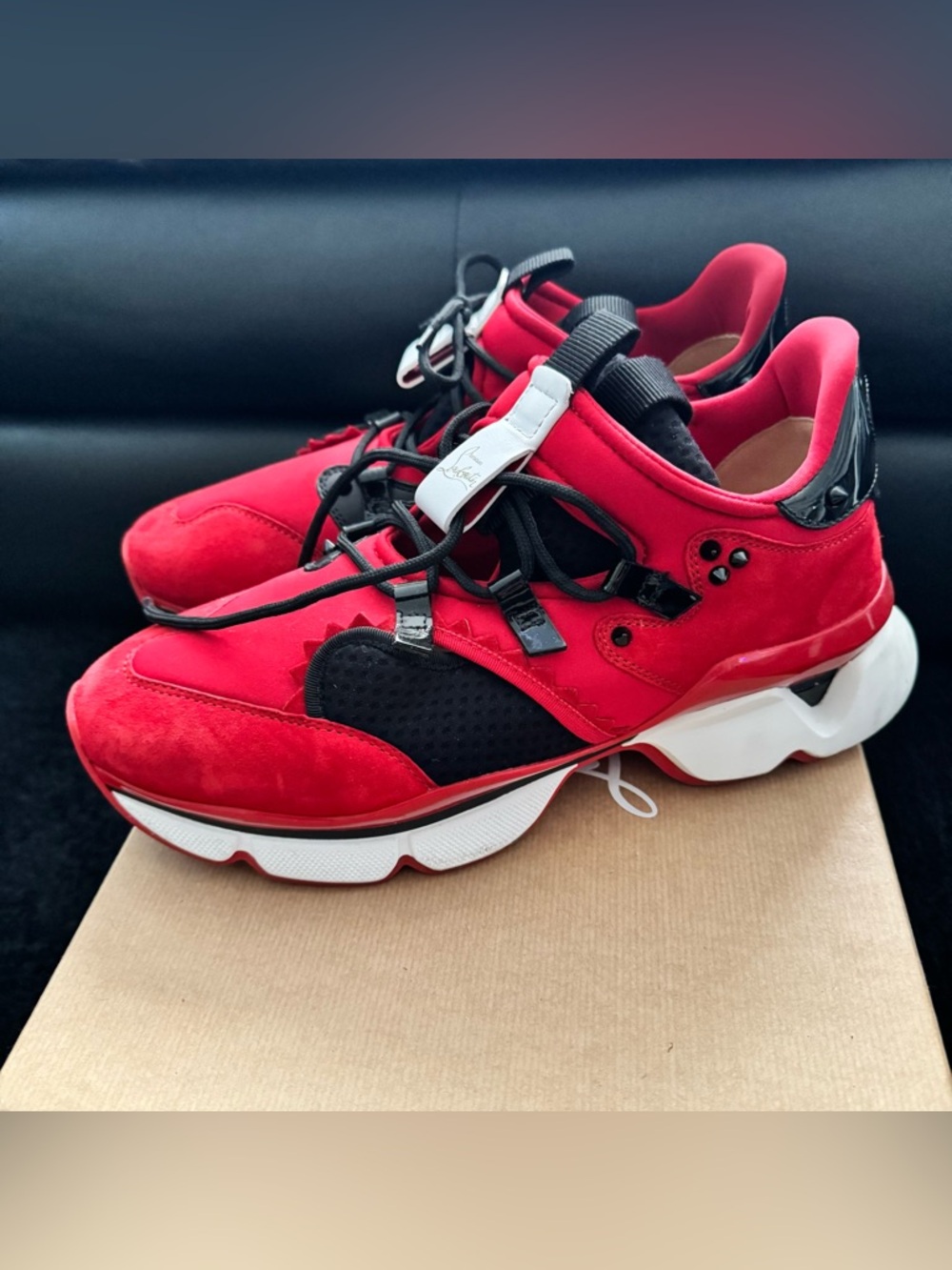 Christian Louboutin Red Runners Flat - Picture 4 of 6